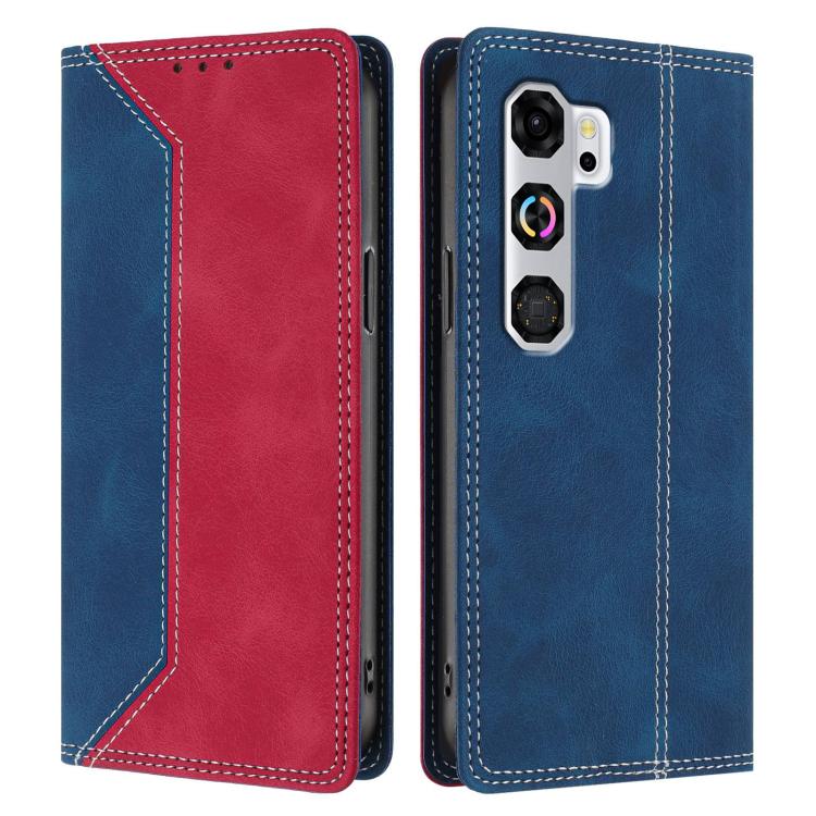 For ZTE nubia Neo 5 GT Skin Feel Two-tone RFID Blocking Vegan Leather Phone Case