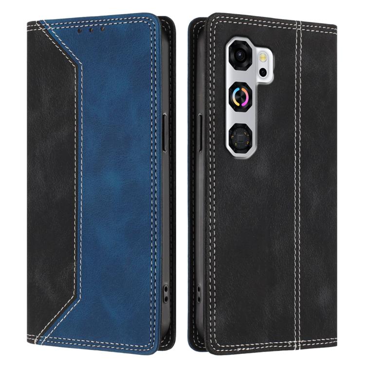 For ZTE nubia Neo 5 GT Skin Feel Two-tone RFID Blocking Vegan Leather Phone Case