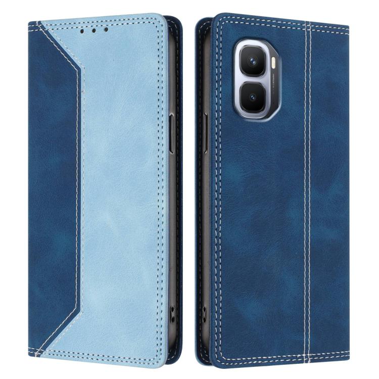 For Infinix GT 50 Pro 5G Skin Feel Two-tone RFID Blocking Vegan Leather Phone Case