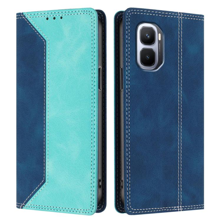 For Infinix GT 50 Pro 5G Skin Feel Two-tone RFID Blocking Vegan Leather Phone Case