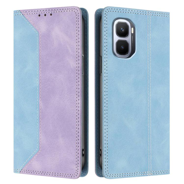 For Infinix GT 50 Pro 5G Skin Feel Two-tone RFID Blocking Vegan Leather Phone Case
