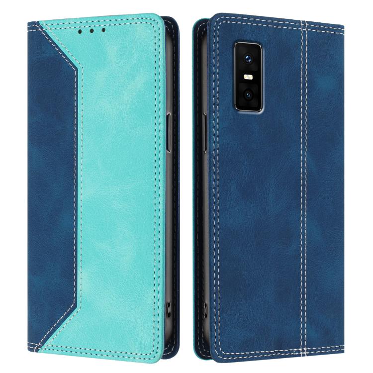 For Infinix GT 30 Pro Skin Feel Two-tone RFID Blocking Vegan Leather Phone Case