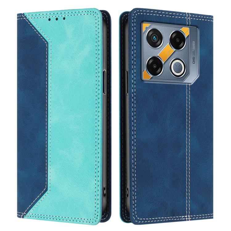 For Infinix GT 20 Pro Skin Feel Two-tone RFID Blocking Vegan Leather Phone Case