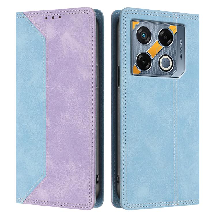 For Infinix GT 20 Pro Skin Feel Two-tone RFID Blocking Vegan Leather Phone Case