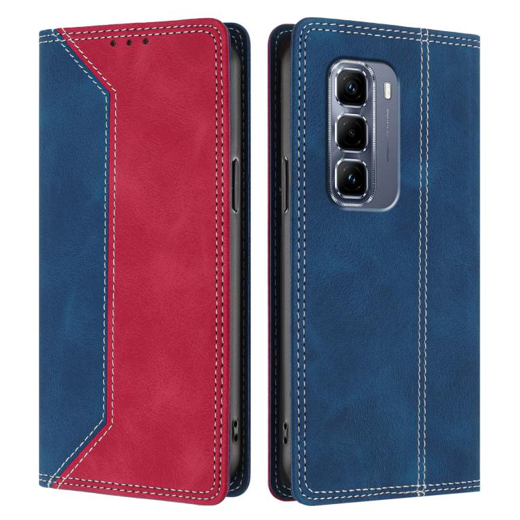 For Infinix Hot 50 Pro+ 4G Skin Feel Two-tone RFID Blocking Vegan Leather Phone Case