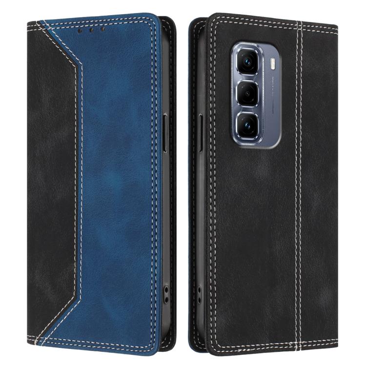 For Infinix Hot 50 Pro+ 4G Skin Feel Two-tone RFID Blocking Vegan Leather Phone Case