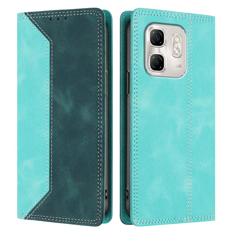 For Infinix Hot 50i 4G Skin Feel Two-tone RFID Blocking Vegan Leather Phone Case