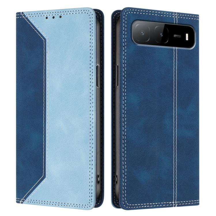 For Infinix Hot 60i 5G Skin Feel Two-tone RFID Blocking Vegan Leather Phone Case
