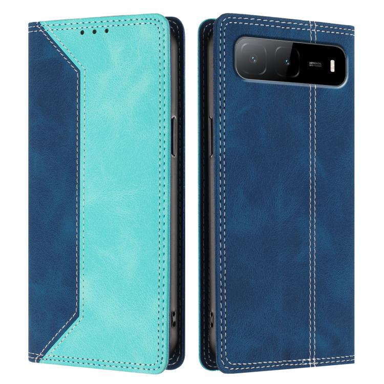 For Infinix Hot 60i 5G Skin Feel Two-tone RFID Blocking Vegan Leather Phone Case