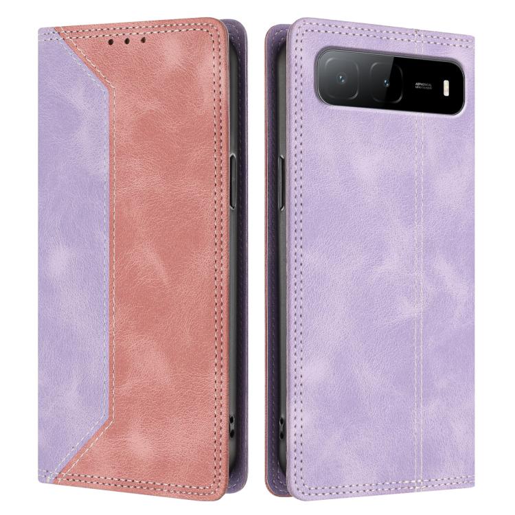For Infinix Hot 60i 5G Skin Feel Two-tone RFID Blocking Vegan Leather Phone Case