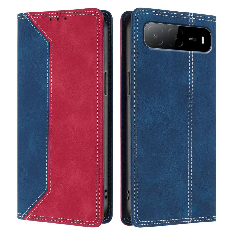 For Infinix Hot 60i 5G Skin Feel Two-tone RFID Blocking Vegan Leather Phone Case