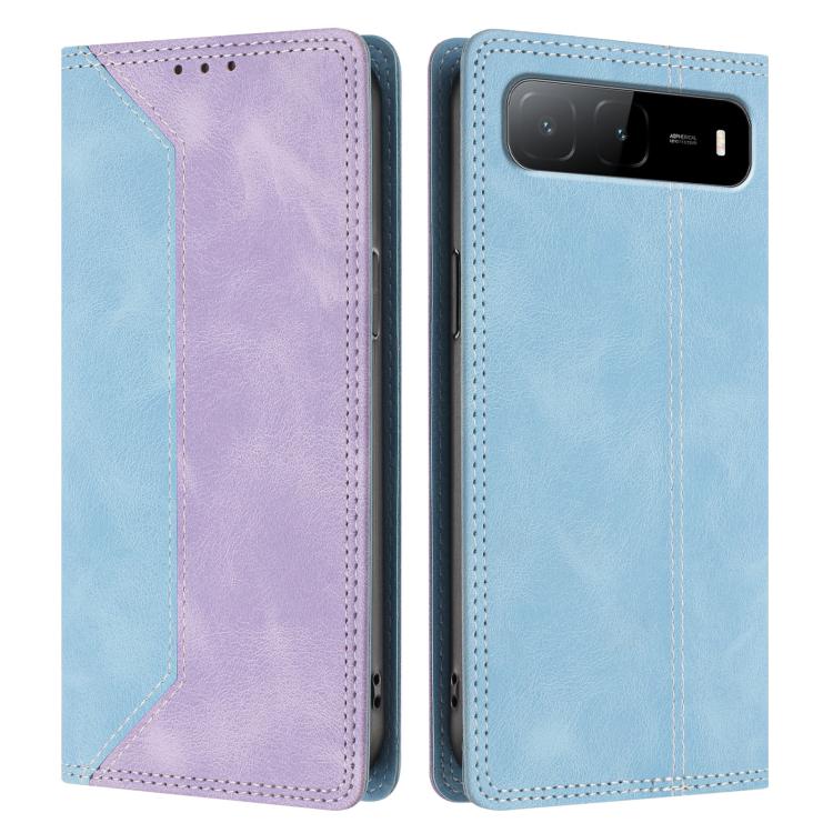 For Infinix Hot 60i 5G Skin Feel Two-tone RFID Blocking Vegan Leather Phone Case
