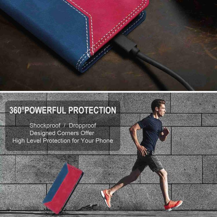 For Infinix Note 40 4G Skin Feel Two-tone RFID Blocking Vegan Leather Phone Case