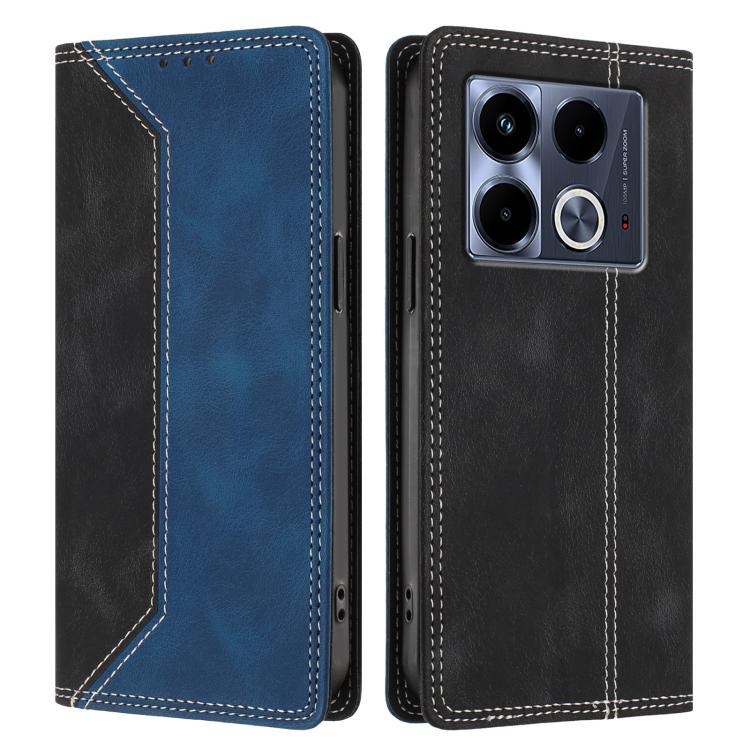 For Infinix Note 40 5G Skin Feel Two-tone RFID Blocking Vegan Leather Phone Case