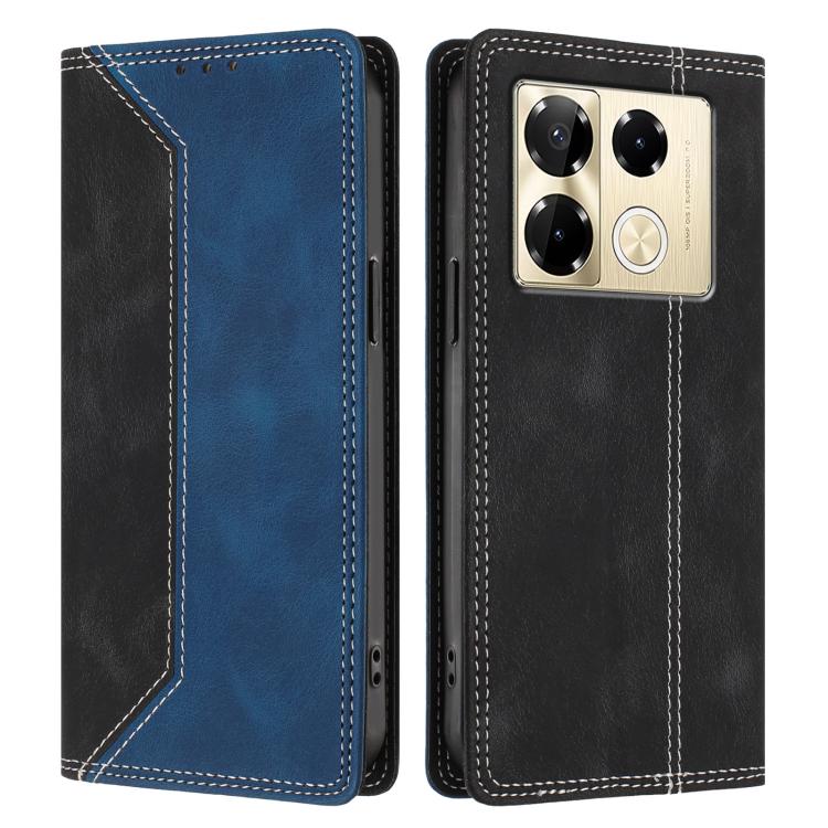 For  Infinix Note 40 Pro 4G / 5G Skin Feel Two-tone RFID Blocking Vegan Leather Phone Case