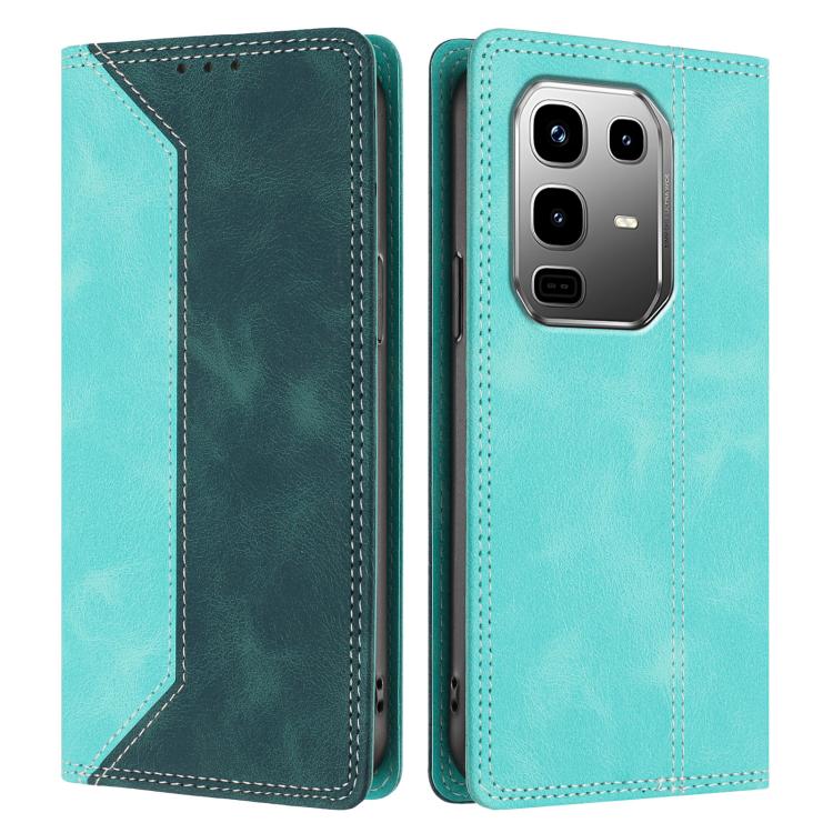 For Infinix Note 50 Pro+ 5G Skin Feel Two-tone RFID Blocking Vegan Leather Phone Case