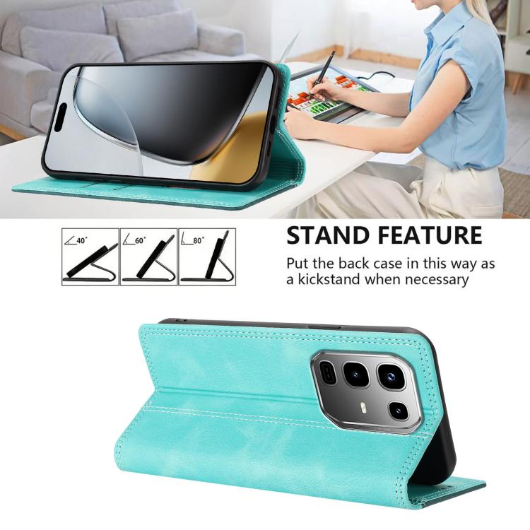 For Infinix Note 50 Pro+ 5G Skin Feel Two-tone RFID Blocking Vegan Leather Phone Case