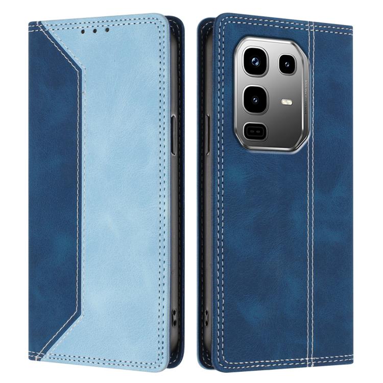 For Infinix Note 50 Pro+ 5G Skin Feel Two-tone RFID Blocking Vegan Leather Phone Case