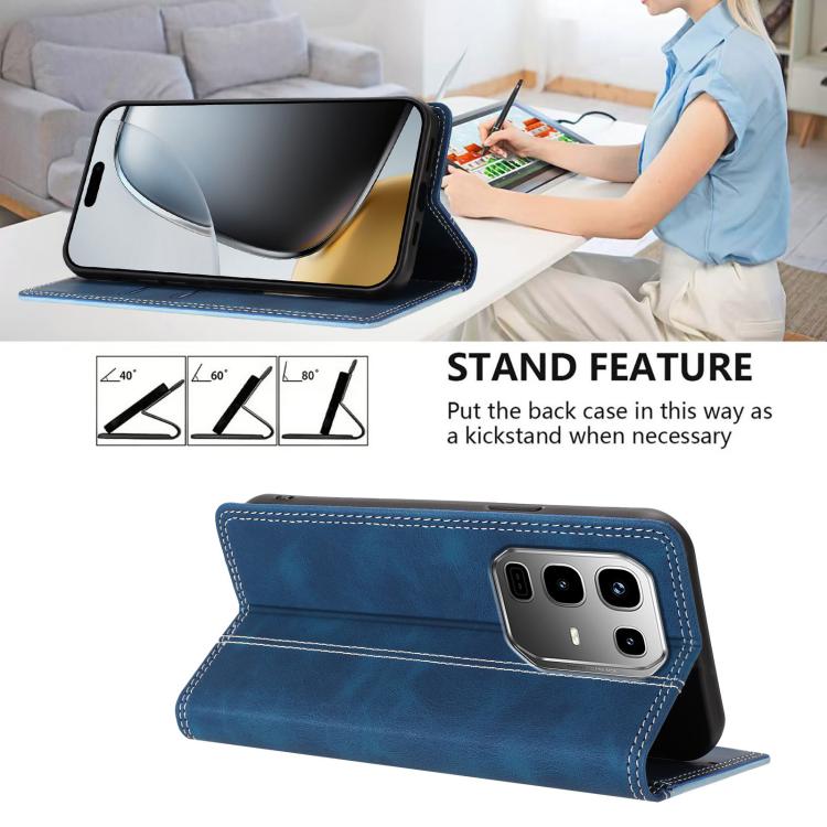 For Infinix Note 50 Pro+ 5G Skin Feel Two-tone RFID Blocking Vegan Leather Phone Case