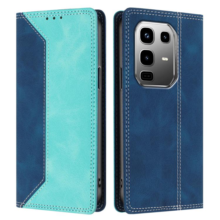 For Infinix Note 50 Pro+ 5G Skin Feel Two-tone RFID Blocking Vegan Leather Phone Case