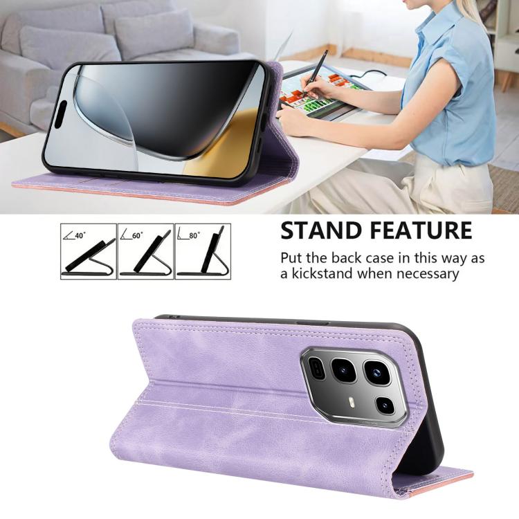 For Infinix Note 50 Pro+ 5G Skin Feel Two-tone RFID Blocking Vegan Leather Phone Case
