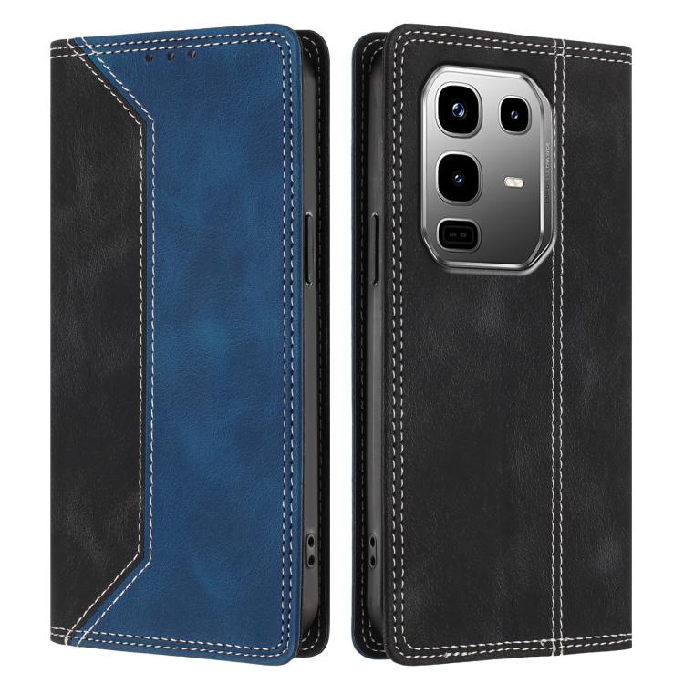 For Infinix Note 50 Pro+ 5G Skin Feel Two-tone RFID Blocking Vegan Leather Phone Case