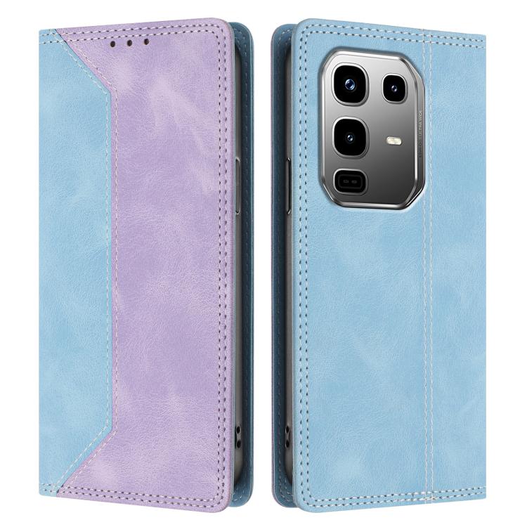 For Infinix Note 50 Pro+ 5G Skin Feel Two-tone RFID Blocking Vegan Leather Phone Case