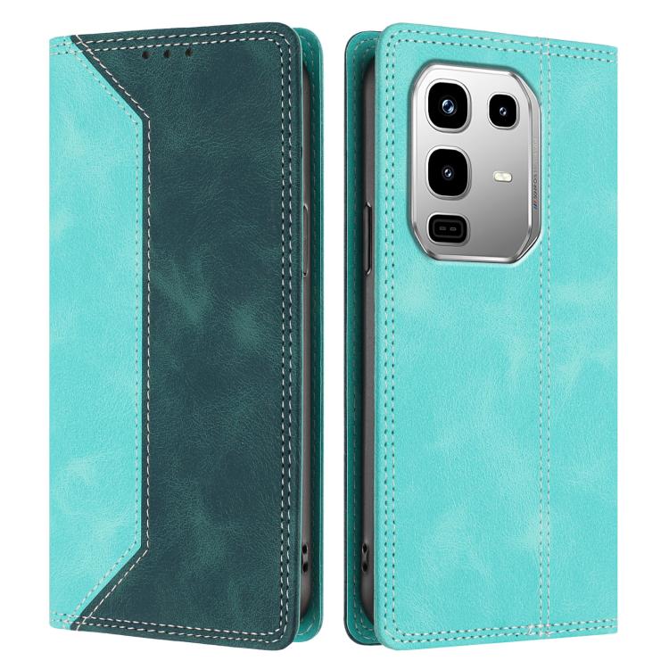 For Infinix Note 50 / 50 Pro 4G Skin Feel Two-tone RFID Blocking Vegan Leather Phone Case
