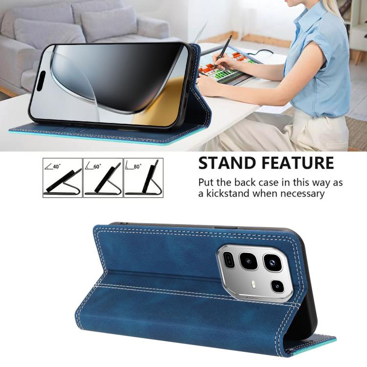 For Infinix Note 50 / 50 Pro 4G Skin Feel Two-tone RFID Blocking Vegan Leather Phone Case