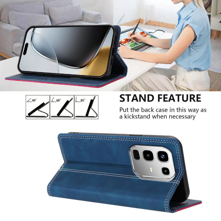 For Infinix Note 50 / 50 Pro 4G Skin Feel Two-tone RFID Blocking Vegan Leather Phone Case