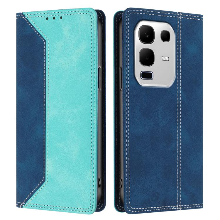 For Infinix Note 50s 5G Skin Feel Two-tone RFID Blocking Vegan Leather Phone Case