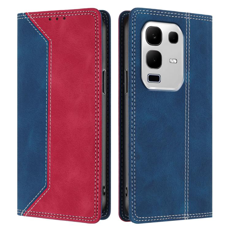For Infinix Note 50x 5G Skin Feel Two-tone RFID Blocking Vegan Leather Phone Case