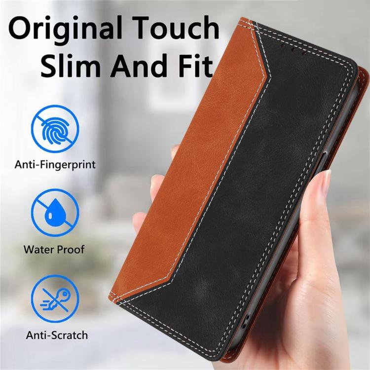 For Infinix Note 50x 5G Skin Feel Two-tone RFID Blocking Vegan Leather Phone Case