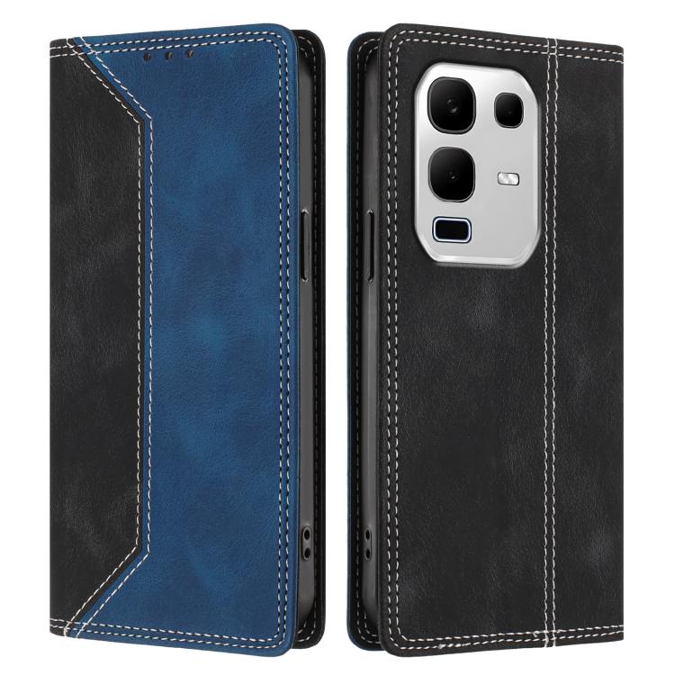 For Infinix Note 50x 5G Skin Feel Two-tone RFID Blocking Vegan Leather Phone Case