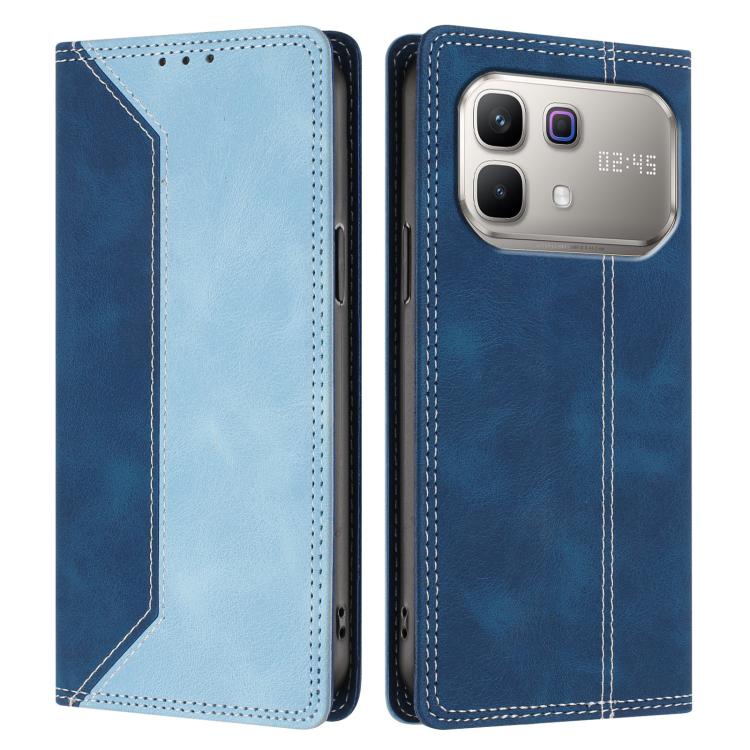 For Infinix Note 60 / 60 Pro 5G Skin Feel Two-tone RFID Blocking Vegan Leather Phone Case