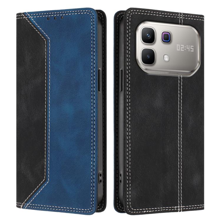 For Infinix Note 60 / 60 Pro 5G Skin Feel Two-tone RFID Blocking Vegan Leather Phone Case