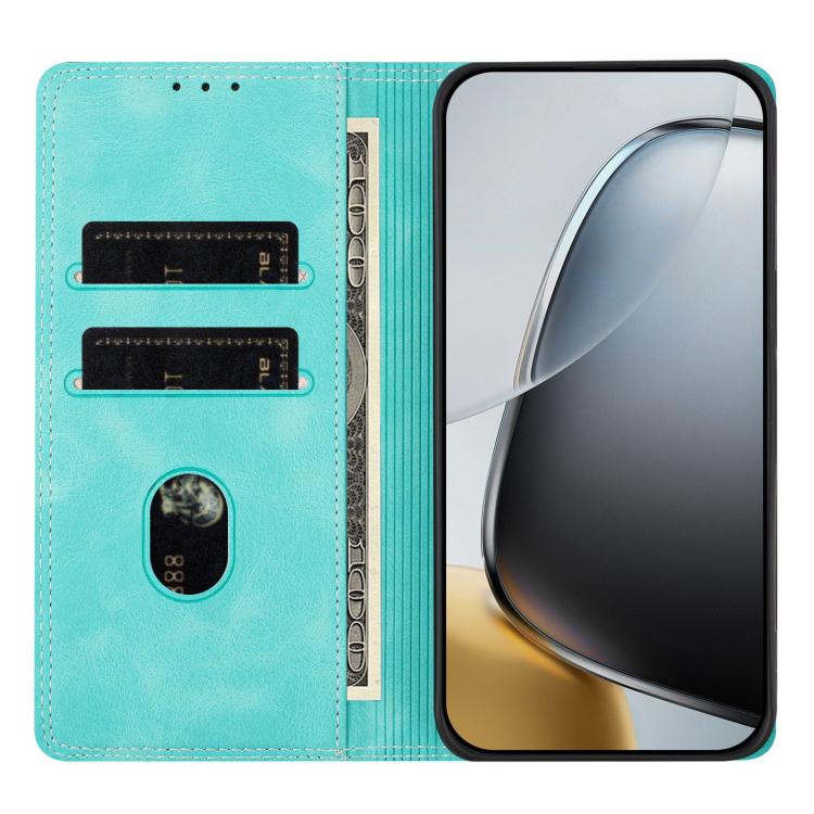 For Infinix Smart 10 Plus Skin Feel Two-tone RFID Blocking Vegan Leather Phone Case