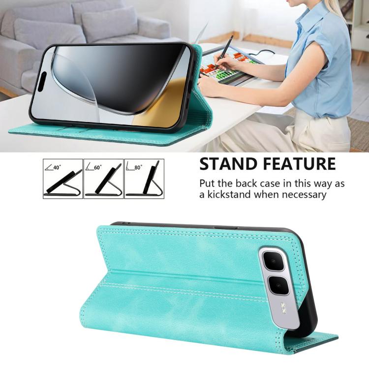 For Infinix Smart 10 Plus Skin Feel Two-tone RFID Blocking Vegan Leather Phone Case