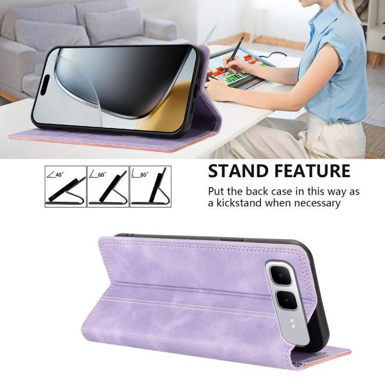 For Infinix Smart 10 Plus Skin Feel Two-tone RFID Blocking Vegan Leather Phone Case