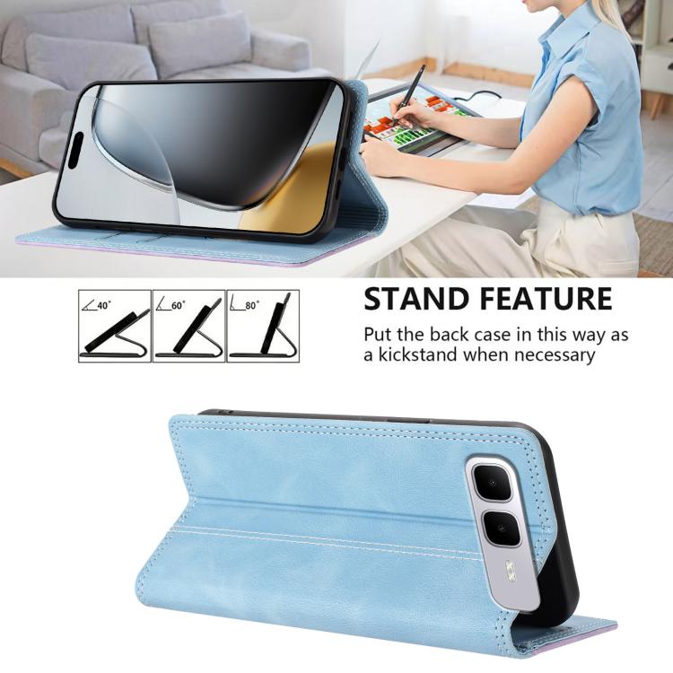 For Infinix Smart 10 Plus Skin Feel Two-tone RFID Blocking Vegan Leather Phone Case