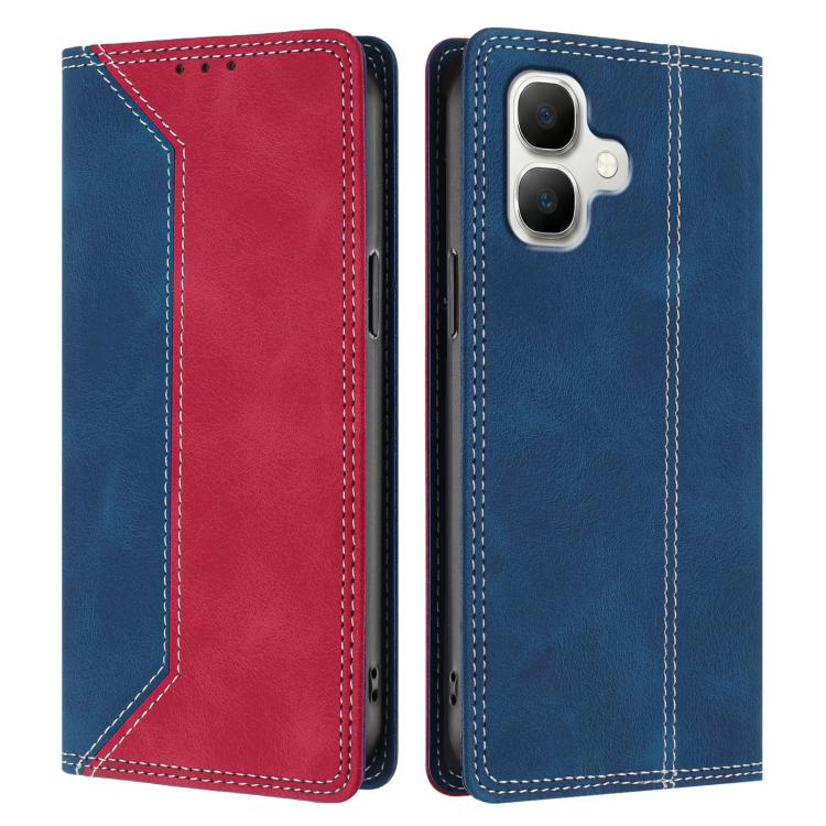 For Infinix Smart 20 4G Skin Feel Two-tone RFID Blocking Vegan Leather Phone Case