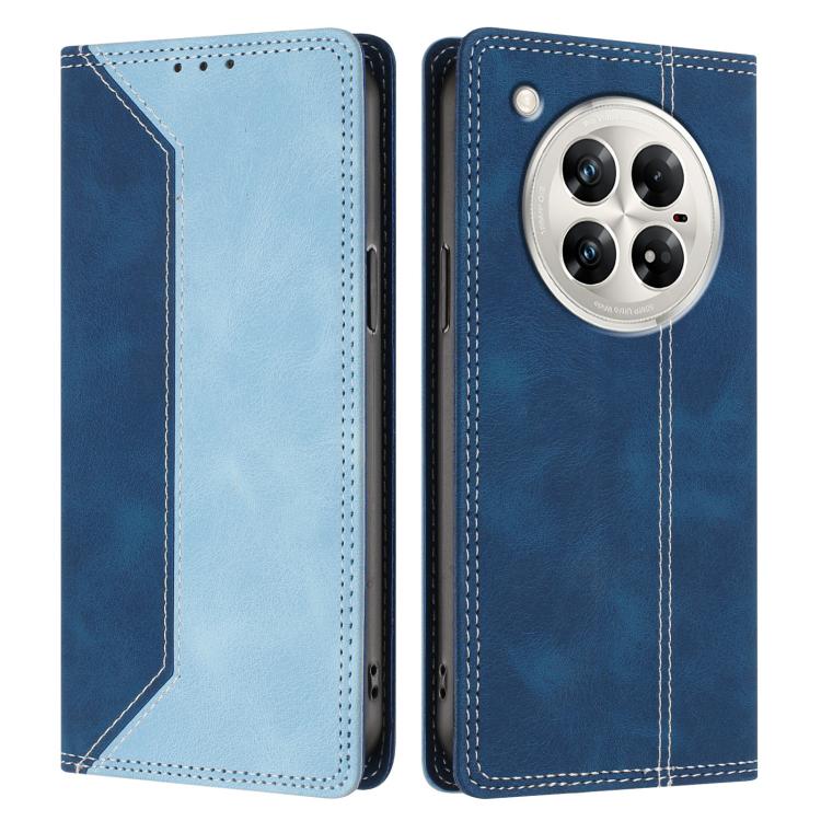 For Infinix Zero 40 4G / 5G Skin Feel Two-tone RFID Blocking Vegan Leather Phone Case