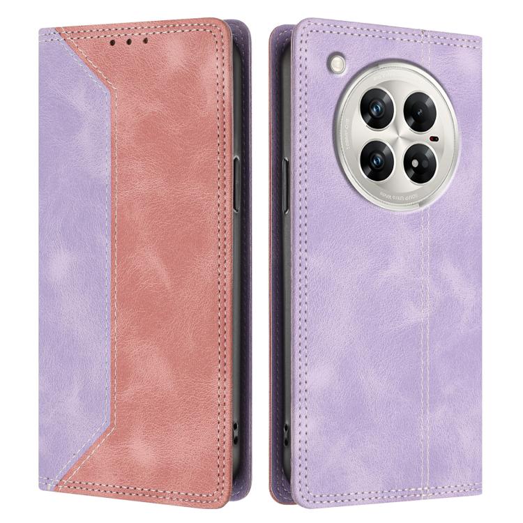 For Infinix Zero 40 4G / 5G Skin Feel Two-tone RFID Blocking Vegan Leather Phone Case