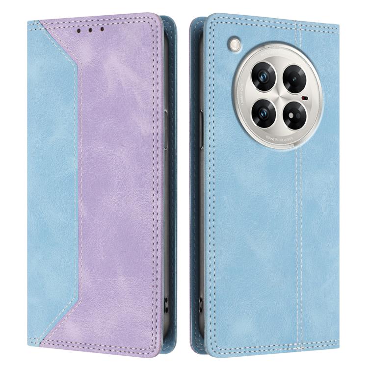 For Infinix Zero 40 4G / 5G Skin Feel Two-tone RFID Blocking Vegan Leather Phone Case