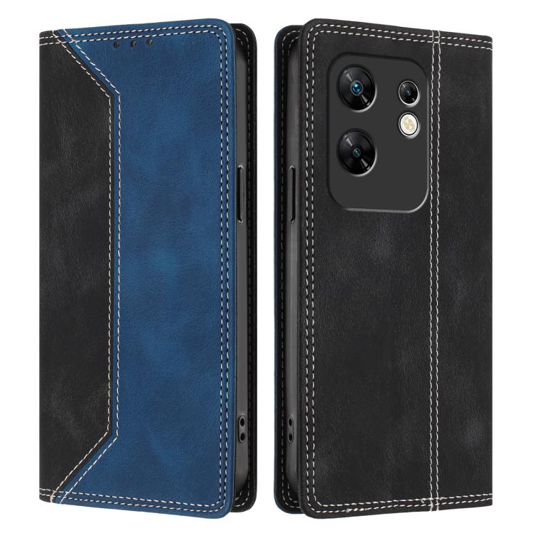 For Infinix Zero 30 4G Skin Feel Two-tone RFID Blocking Vegan Leather Phone Case