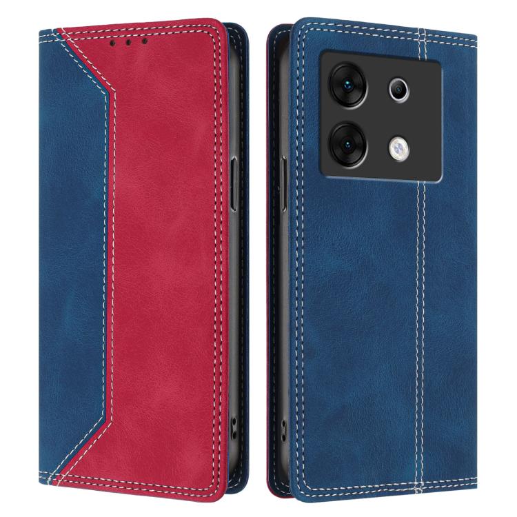 For Infinix Zero 30 5G Skin Feel Two-tone RFID Blocking Vegan Leather Phone Case