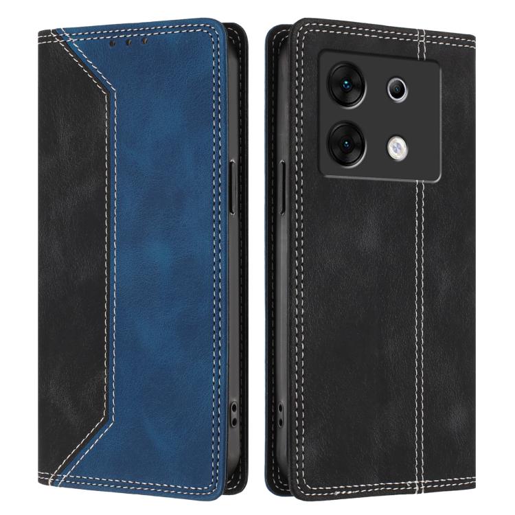 For Infinix Zero 30 5G Skin Feel Two-tone RFID Blocking Vegan Leather Phone Case