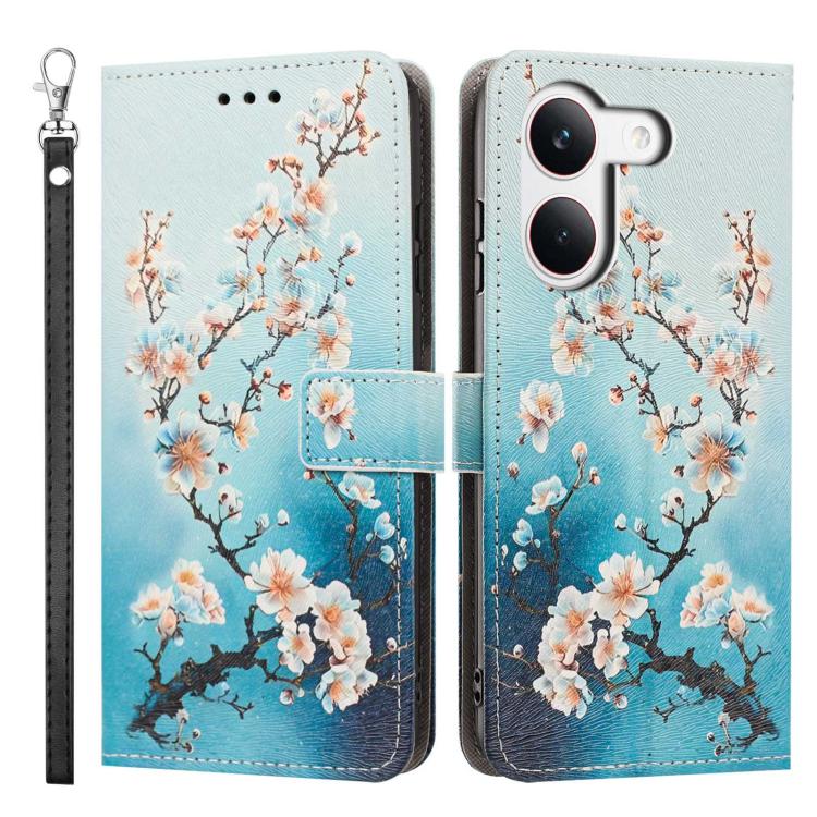 For Poco X8 Pro 5G Painted Pattern Vegan Leather Phone Case with Strap