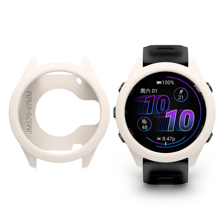 For Garmin Forerunner 570 47mm Soft Silicone Watch Protective Case