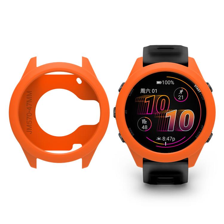 For Garmin Forerunner 570 47mm Soft Silicone Watch Protective Case
